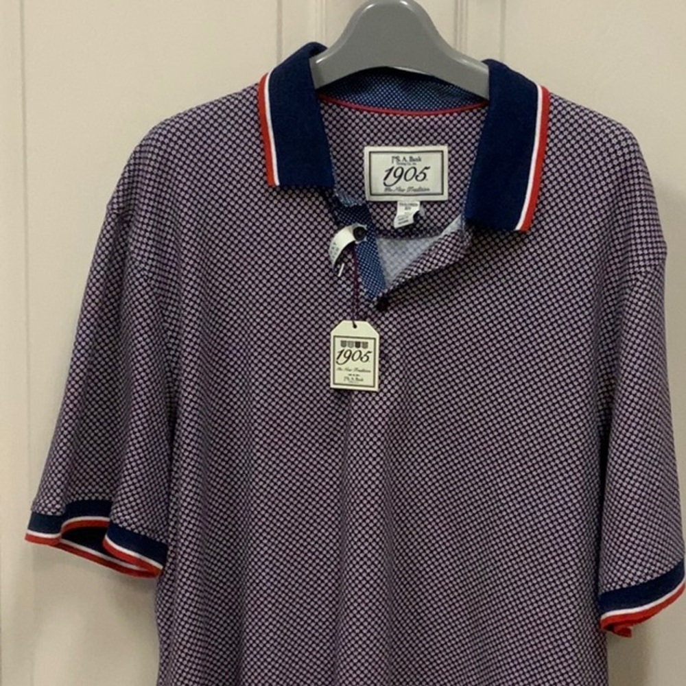 Jos A. Bank Polo XL Blue, Red, White